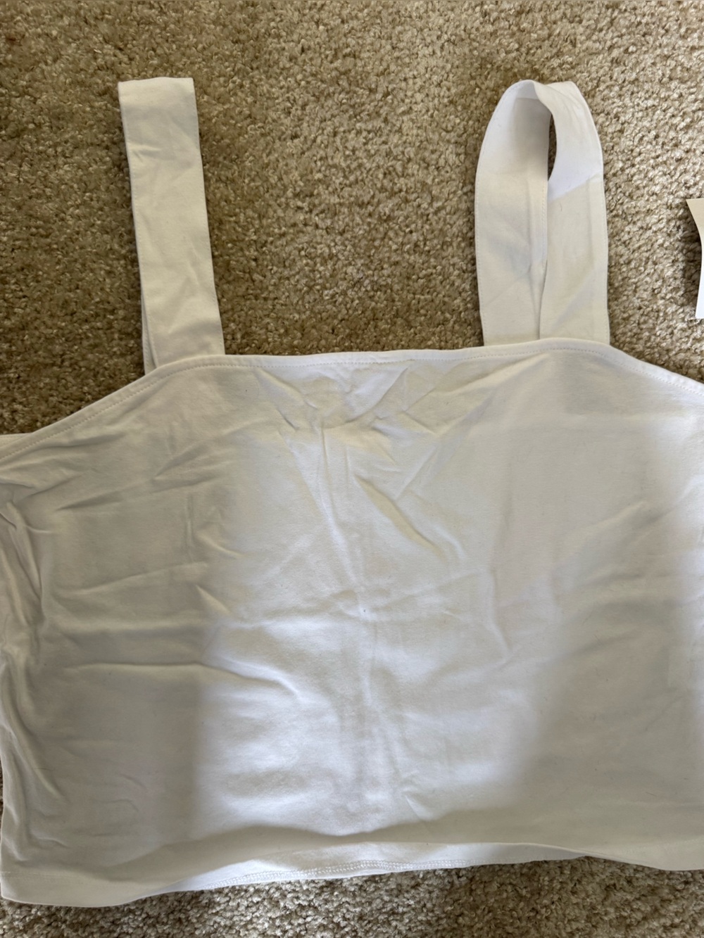 SO White Strapless Bandeau with Removable Straps